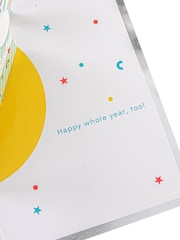 Hallmark Blue Birthday Card 3D Pop-up Birthday Cake Design - Image 4 of 4