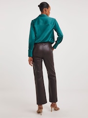 JD Williams Brown Straight Leg Trousers - Image 2 of 5