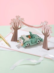 Hallmark Green Wedding Card 3D Pop-up Cherry Blossom Design - Image 1 of 4