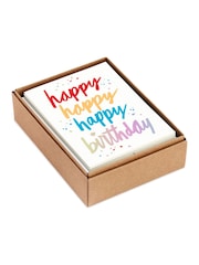 Hallmark White 24 Pack Birthday Cards in 6 Colourful Designs - Image 3 of 4