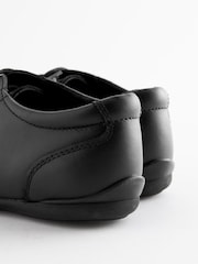 Black Matt Standard Fit (F) School Leather Lace-Up Brogues - Image 3 of 7