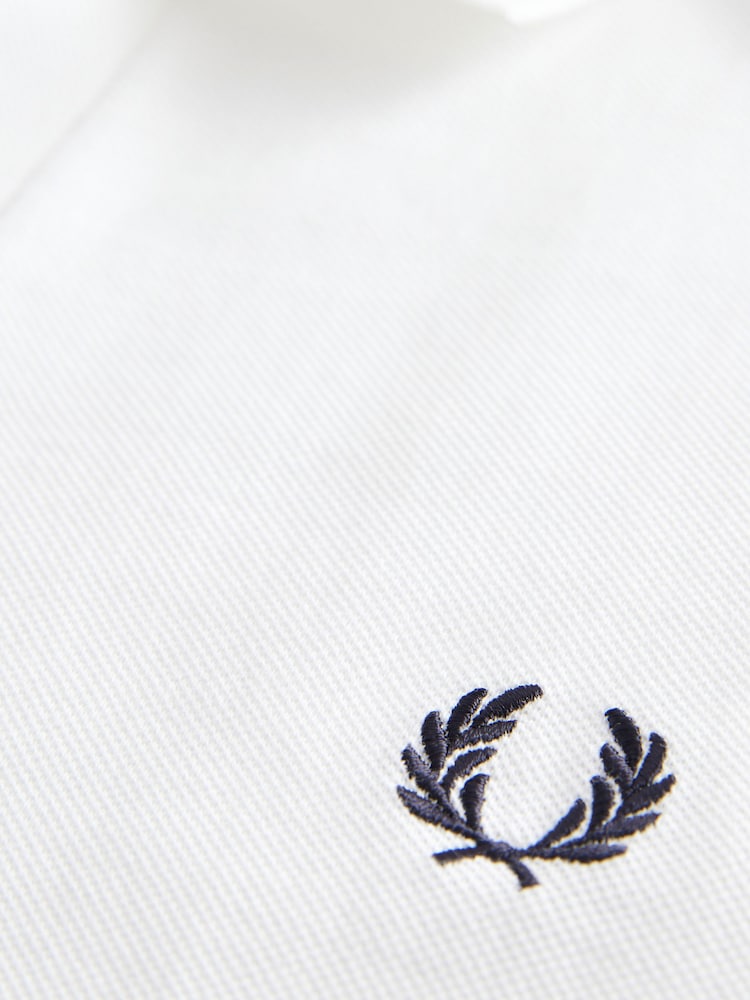 Blanc - Polo Fred Perry uni - Image 7 of 8