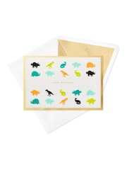 Hallmark Green Birthday Card 3D Pop-up Dinosaurs Design - Image 3 of 4