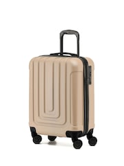 Champagner - Flight Knight – Ryanair Priority – Hartschalen-Kabinen-Handgepäckkoffer mit 8 Rollen aus ABS, 55 x 40 x 20 cm - Image 1 of 7