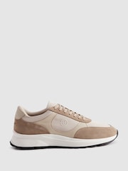 Unseen Suede Leather Plemont Trainers - Image 1 of 5