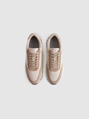 Unseen Suede Leather Plemont Trainers - Image 3 of 5