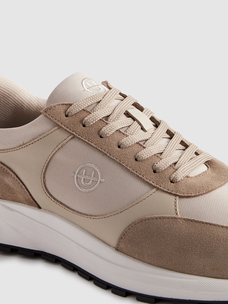 Unseen Suede Leather Plemont Trainers - Image 5 of 5