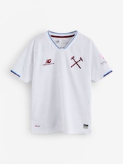 New Balance Cream West Ham United 26/27 Away Shorts Sleeve Jersey Youth - Image 1 of 1