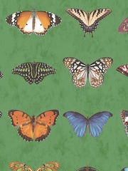 Woodchip & Magnolia Green Lepidoptera Willow Wallpaper - Image 3 of 4