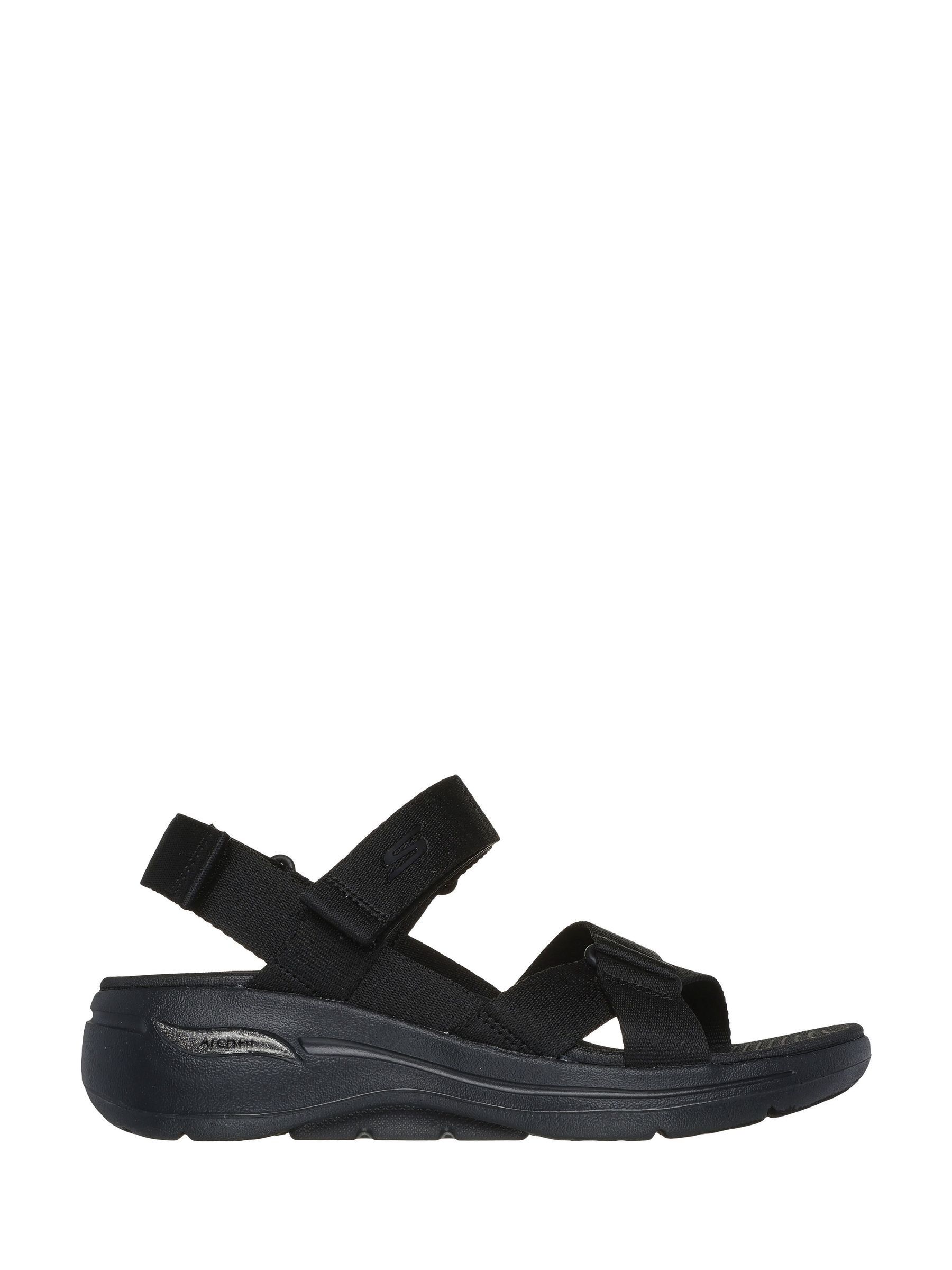 Skechers Black Go Walk Arch Fit Sandals