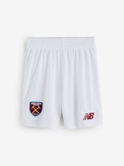 New Balance White West Ham United 26/27 Home Shorts Youth - Image 1 of 1