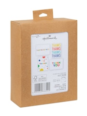 Hallmark White 48 Pack Thank You Cards in 4 Rainbow Text Designs - Image 3 of 4
