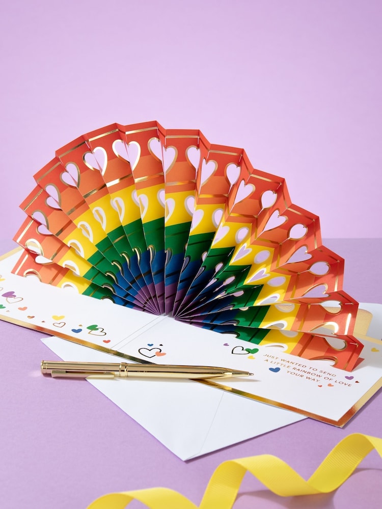 Hallmark Red You're Amazing Card 3D Pop-up Rainbow Design - Image 1 of 4