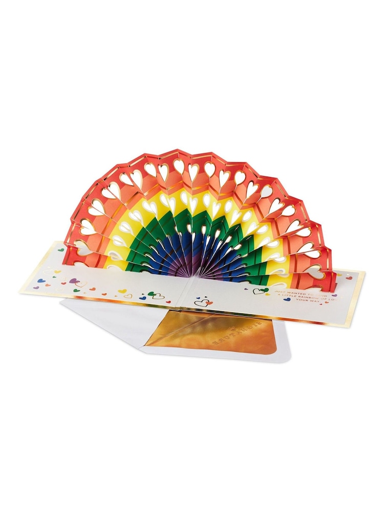 Hallmark Red You're Amazing Card 3D Pop-up Rainbow Design - Image 2 of 4
