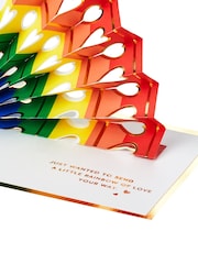 Hallmark Red You're Amazing Card 3D Pop-up Rainbow Design - Image 4 of 4