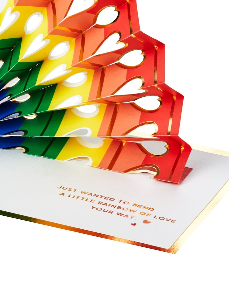 Hallmark Red You're Amazing Card 3D Pop-up Rainbow Design - Image 4 of 4