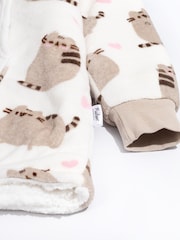 Vanilla Underground White Pusheen Cat Ladies Blanket Hoodie - Image 7 of 7