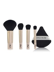 Spectrum Collections All About the Brush 4 Piece Mini Brush & Velvet Puff Set - Εικόνα 1 του 9
