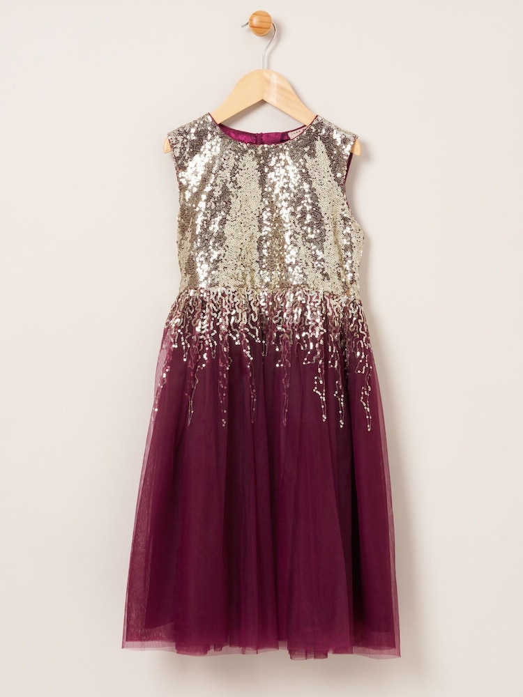 Miss Pink Dress and Cardigan 2-Piece Set - Image 2 of 4