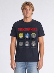 Brands In Blue Hasbro Transformers Felt Tip T-Shirt - Image 1 of 4