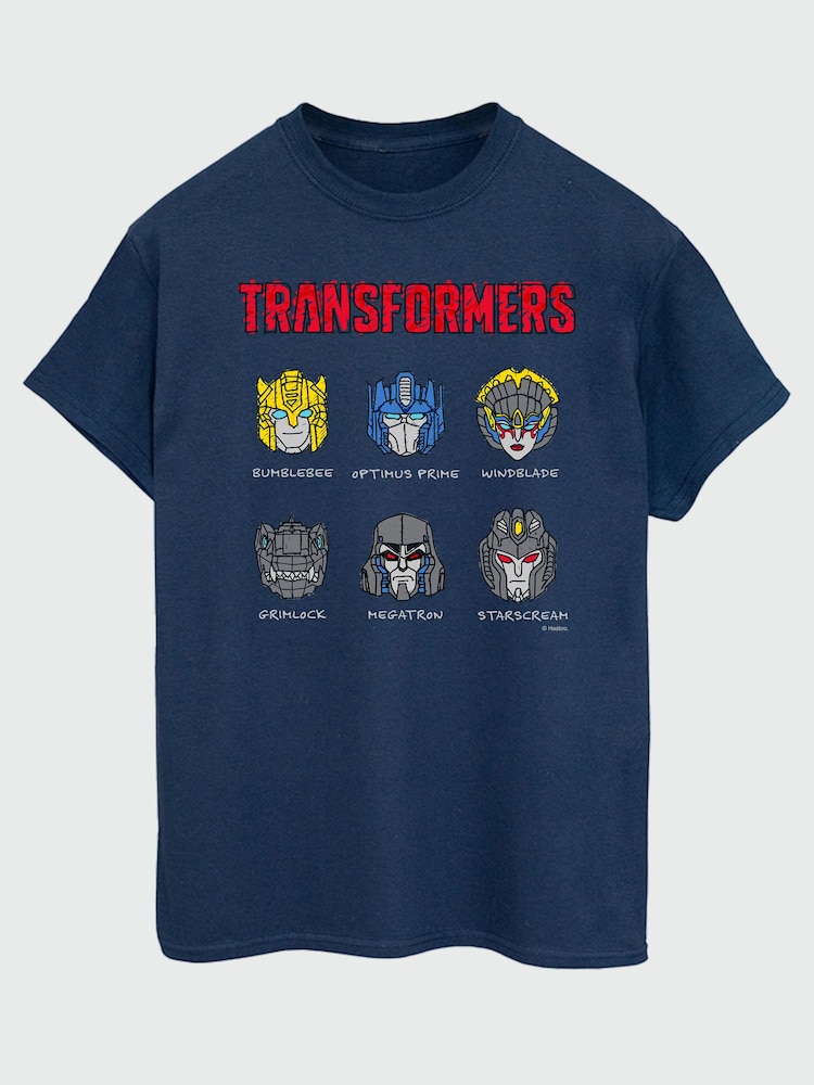 Brands In Blue Hasbro Transformers Felt Tip T-Shirt - Image 2 of 4 Brands In Blue Hasbro Transformers Felt Tip T-Shirt - Image 2 of 4