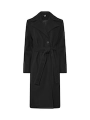 معطف ملفوف رسمي متوسط الطول مع حزام من Long Tall Sally - صورة 5 من 5