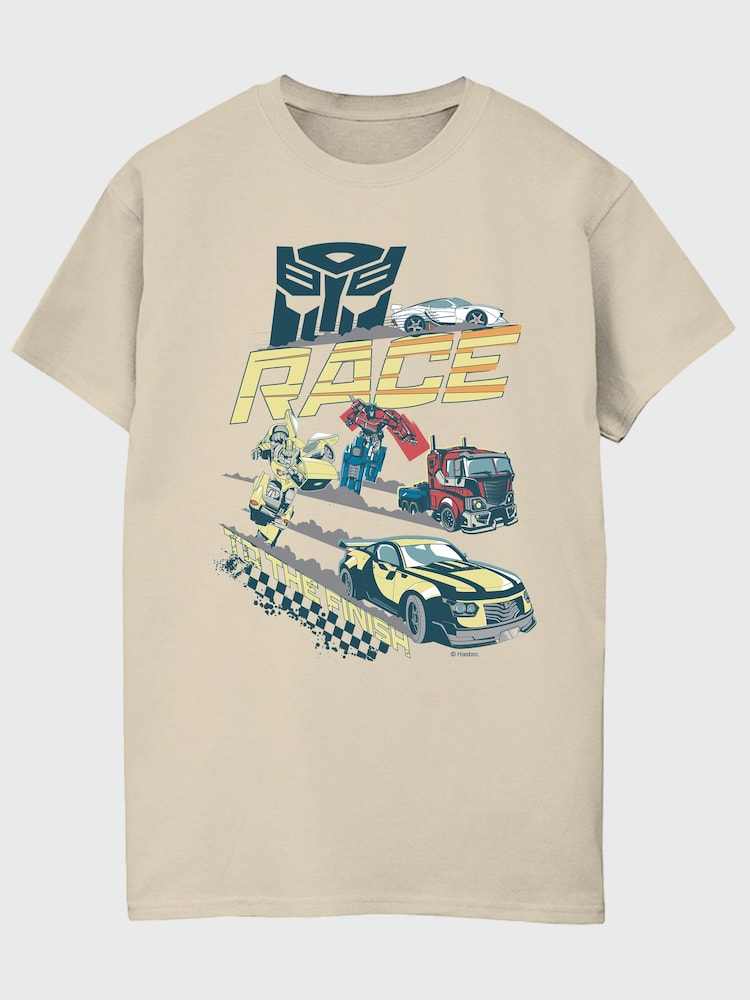 Brands In Natural Hasbro Transformers Race T-Shirt - Image 2 of 4 Brands In Natural Hasbro Transformers Race T-Shirt - Image 2 of 4