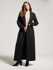 Long Tall Sally Black Formal Maxi Coat - Image 1 of 4