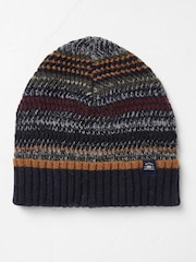FatFace Multi Colour Multi Stripe Beanie - Image 1 of 2
