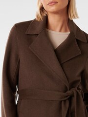 Forever New Brown Devon Felled Coat - Image 2 of 4