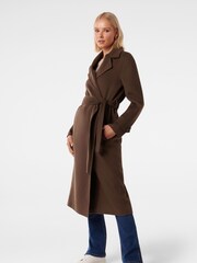 Forever New Brown Devon Felled Coat - Image 3 of 4