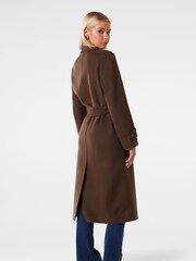 Forever New Brown Devon Felled Coat - Image 4 of 4