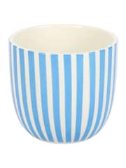 Something Different Blue Blue Striped La Dolce Vita Plant Pot - Image 4 of 4