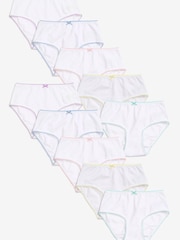 White with Trim 10 Pack Briefs (1.5-16yrs) - Image 1 of 1