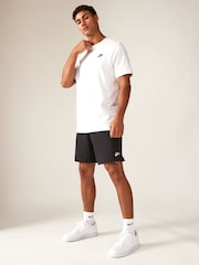 Nike Black Club Knit 100% Cotton Shorts - Image 3 of 4