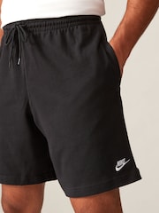 Nike Black Club Knit 100% Cotton Shorts - Image 4 of 4