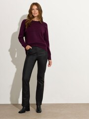 M&Co Black Coated Bootcut Jeans - Image 3 of 5