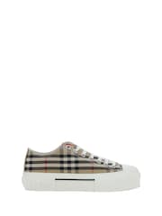 Burberry Low Top Cotton Sneakers with Repeated Pattern and Embossed Monogram - Image 1 of 1