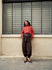 JDY Red Funnel Neck Jacket - Image 2 of 8