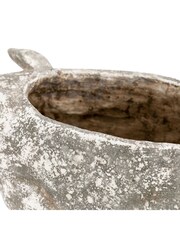 Gallery Home White Antique Large Pig Planter - Image 7 of 9
