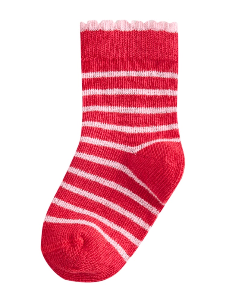 Red and Pink Heart Baby Socks 5 Pack - Image 4 of 4