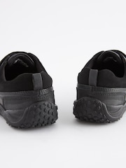 Black Narrow Fit (E) School Leather Single Strap Shoes - Image 4 of 6