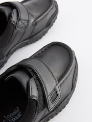 Black Narrow Fit (E) School Leather Single Strap Shoes - Image 6 of 6