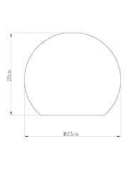 Grey Roseville Easy Fit Pendant Lamp Shade - Image 8 of 8