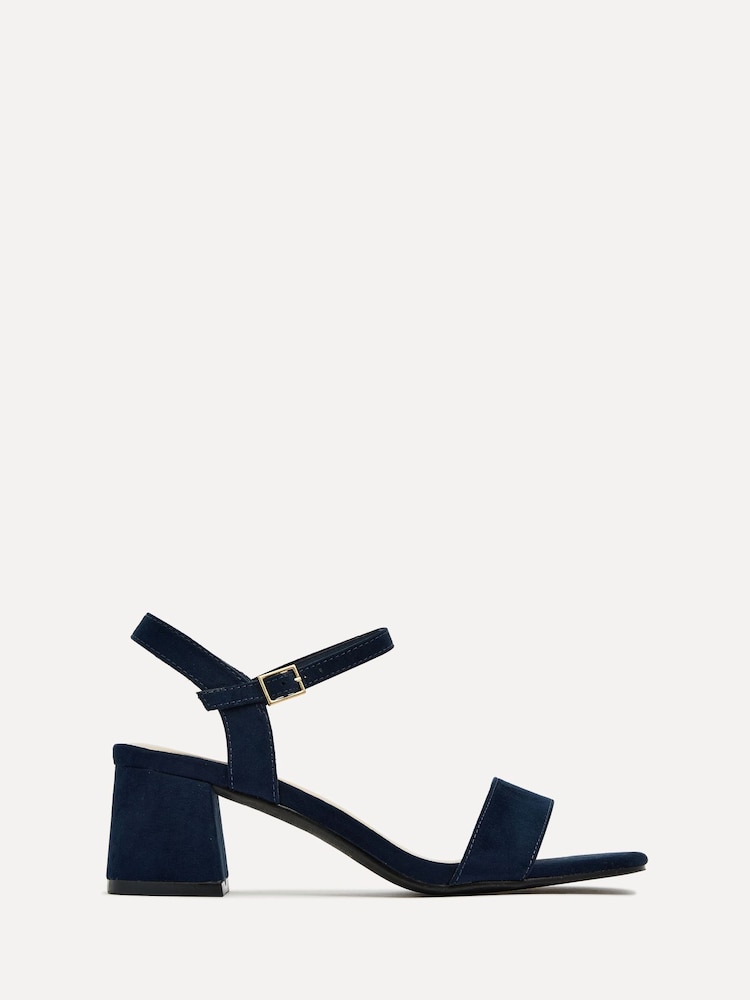 Linzi Blue Darcie Low Chunky Block Heeled Sandals - Image 2 of 5