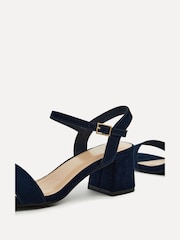 Linzi Blue Darcie Low Chunky Block Heeled Sandals - Image 4 of 5