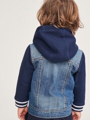 Blue Denim Denim Bomber Jacket (3mths-7yrs) - Image 3 of 8