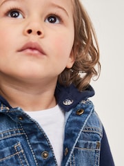 Blue Denim Denim Bomber Jacket (3mths-7yrs) - Image 4 of 8