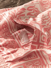 Pink Abstract Floral Printed Swim Shorts - Image 6 of 10