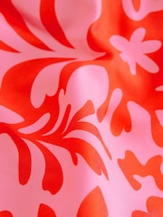 Pink Abstract Floral Printed Swim Shorts - Image 8 of 10